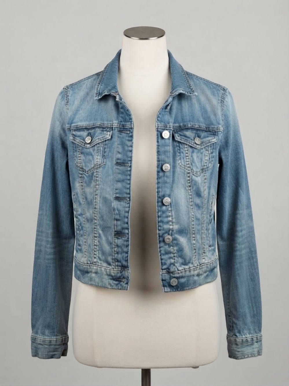 Garage Denim Jean Jacket - Classic Medium Wash Size Medium